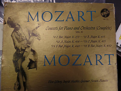 Mozart Concerti for Piano and Orchestra Vol III 33 RPM VINYL VG+ 011116 TLJ2