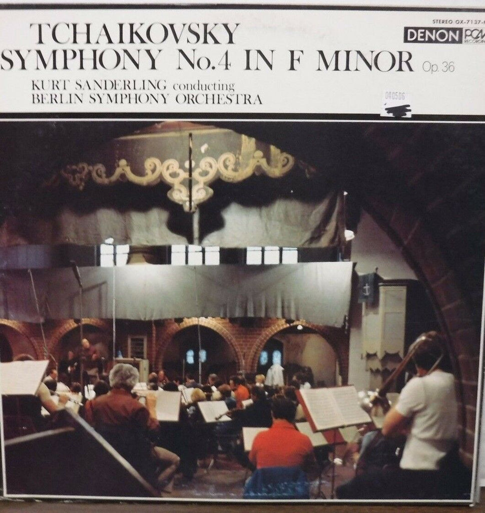 Tchaikovsky Symphony No 4 in F Finor Op 36 Kurt Sanderling 33RPM OX7137 10117LLE