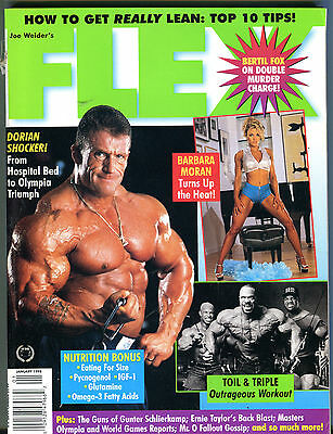 Flex Magazine January 1998 Barbara Moran Dorian EX 073016jhe