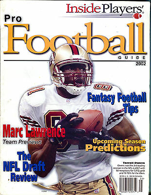 Inside Players' Pro Football Guide 2002 Terrell Owens EX 022616jhe