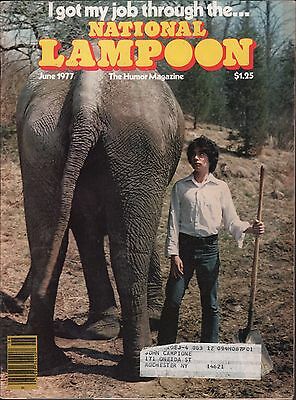 National Lampoon June 1977 I got my job through... w/ML EX 122915DBE2