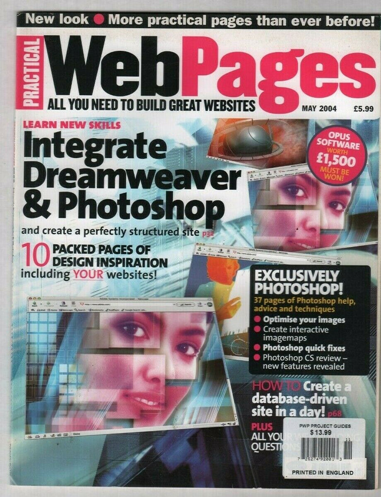 Practical Web Pages Mag Dreamweaver & Photoshop No.11 May 2004 012420nonr