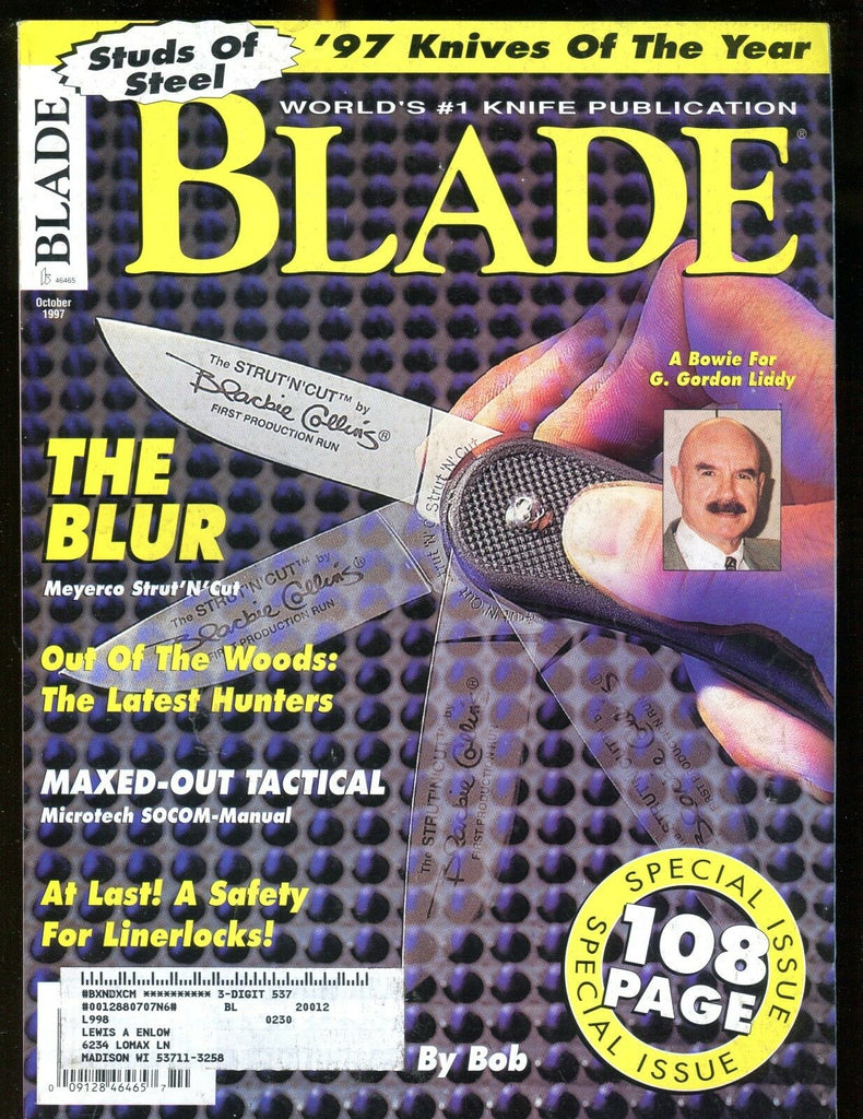 Blade Magazine October 1997 G.Gordon Liddy EX w/ML 012417jhe