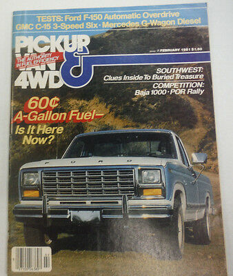 Pickup Van & 4WD Magazine Baja 1000 POR Rally February 1981 050215R