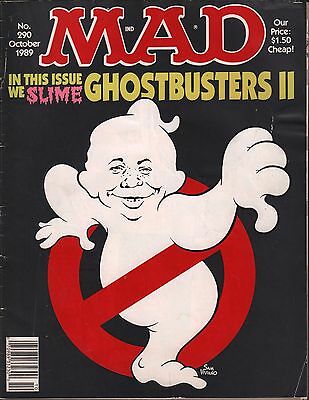 Mad Magazine No.290 October 1989 Ghostbusters 2 VG 010616DBE