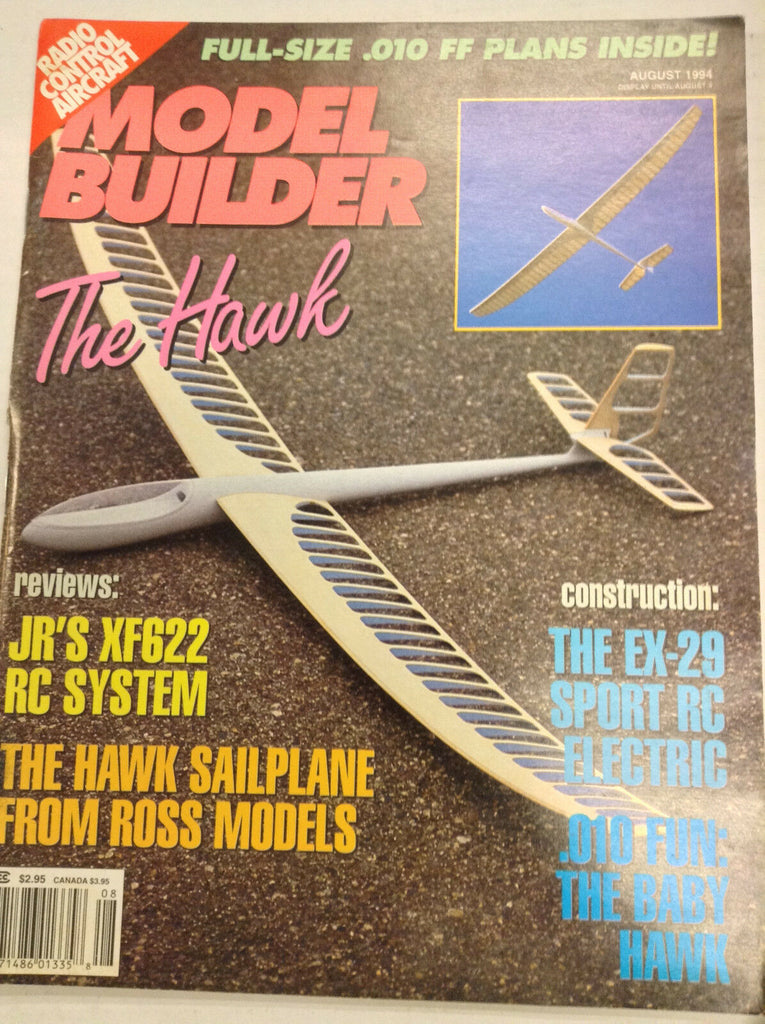 Model Builder Magazine The Hawk JR's XF622 RC System August 1994 041517nonrh