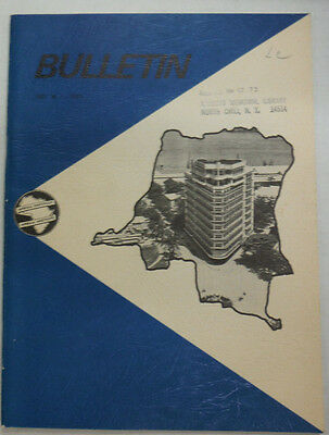 Bulletin Magazine Religions In Africa Congo Under Mobutu July 1971 052615R
