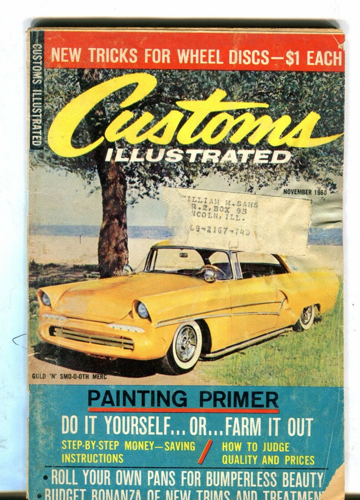 Customs Illustrated Magazine November 1960 Painting Primer GD 033117nonjhe