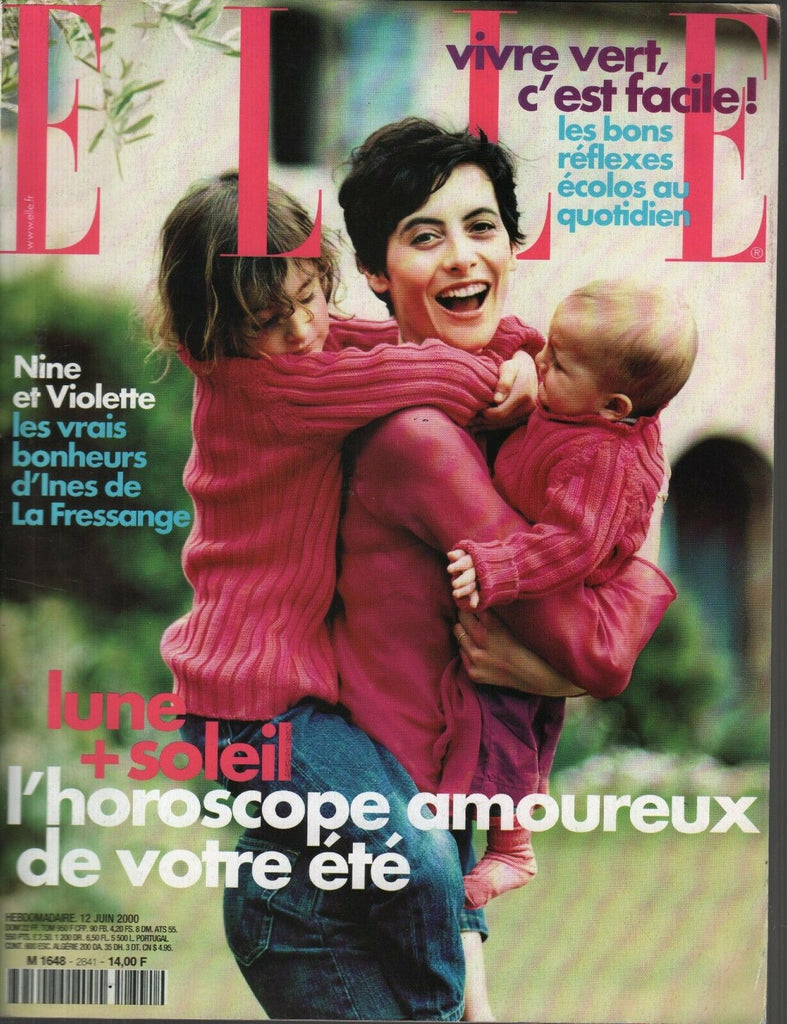Elle French Fashion Magazine 12 Juin 2000 Sylvie Lancrenon 091819AME
