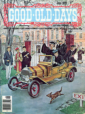 Good Old Days Magazine June 1976 Photos Poems Cartoons Songs EX 010516jhe2