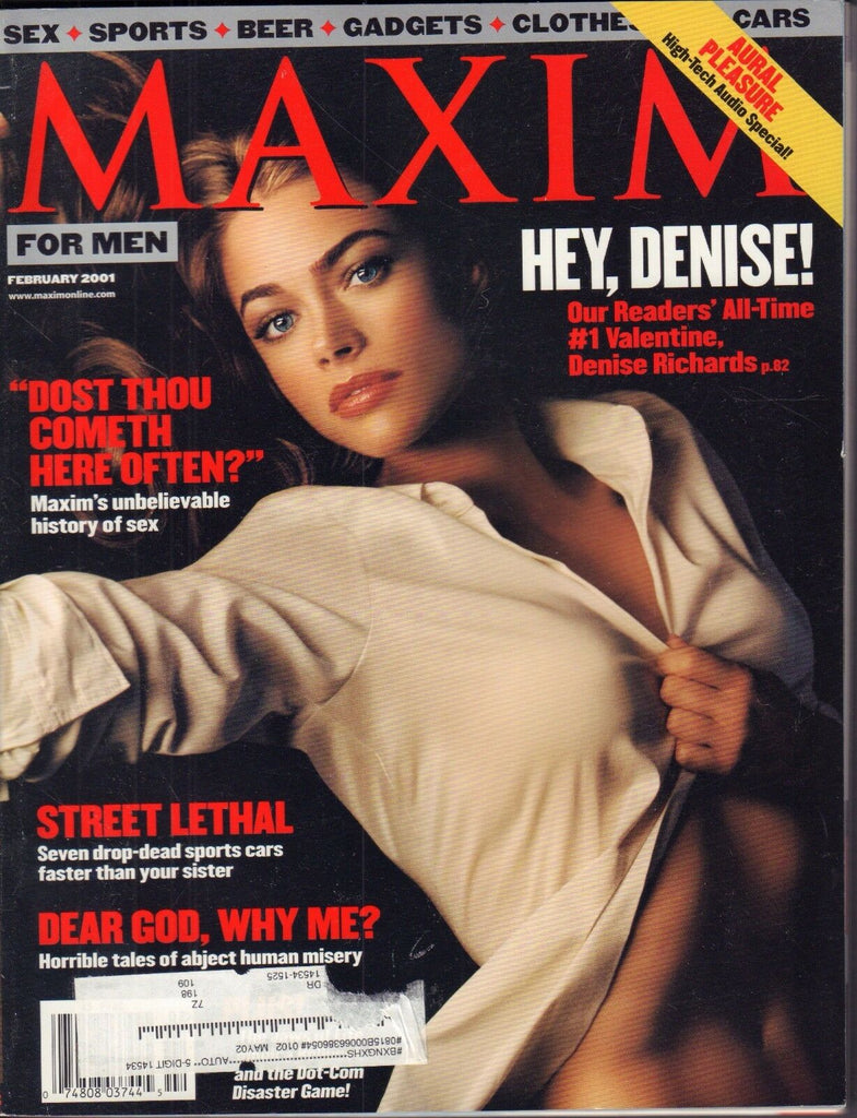 Maxim February 2001 Denise Richards w/ML 012117DBE2