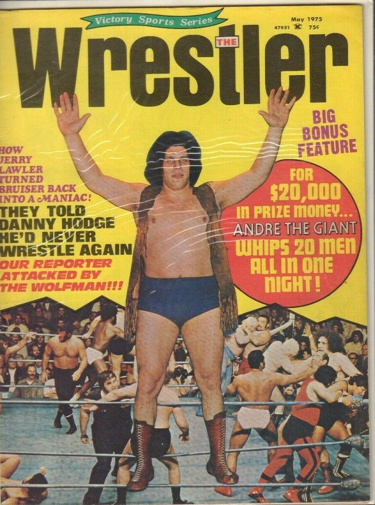 The Wrestler May 1975 Andre The Giant Jerry Lawler Danny Hodge 030219DBE