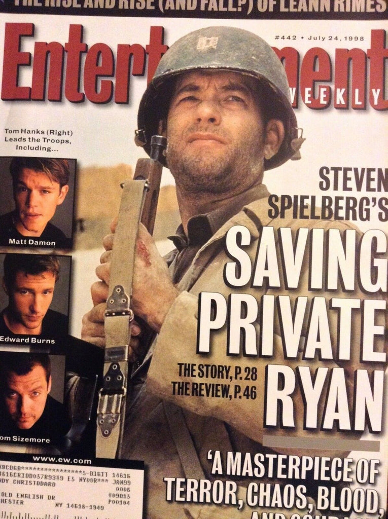 Entertainment Weekly Magazine Tom Hanks July 24, 1998 NO ML 081218nonrh