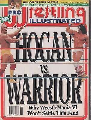 Pro Wrestling Illustrated June 1990 Hulk Hogan ,Ultimate Warrior EX 123115DBE