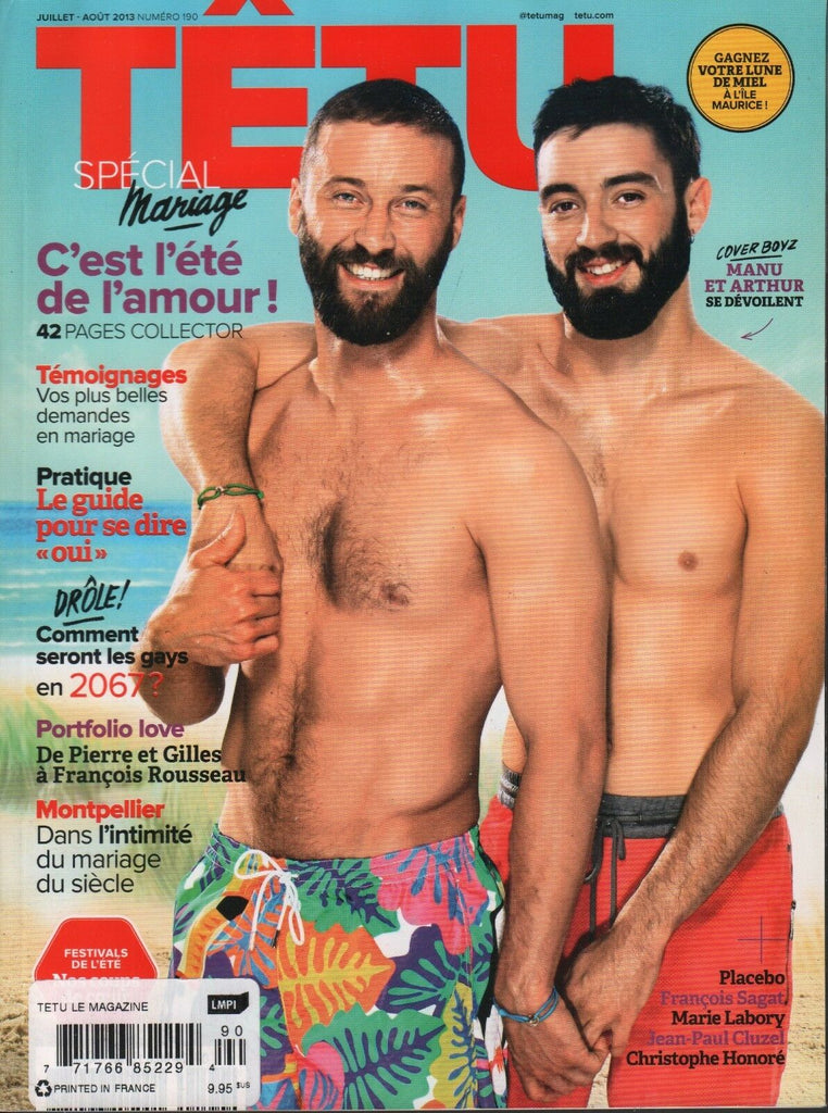 Tetu French Gay Interest Mag July August 2013 Placebo Jean-Paul Cluzel 070918DBF