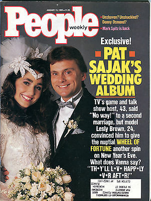 People Magazine January 15 1990 Pat Sajak's Wedding Album EX 012516jhe