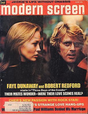 Modern Screen June 1975 Faye Dunaway Robert Redford W/ML Gd 081616DBE2