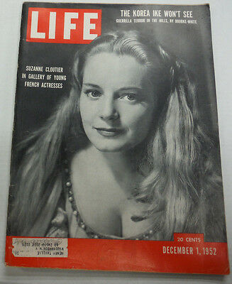 Life Magazine Suzanne Cloutier French Actress & Korea Ike December 1952 020215R