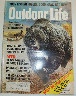 Outdoor Life Magazine The Grizzly Showdown January 1975 011215R