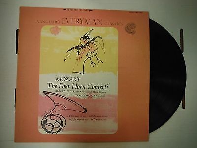 33 RPM Vinyl Mozart Four Horn Concertos Vanguard SRV-173SD-B 120814KME