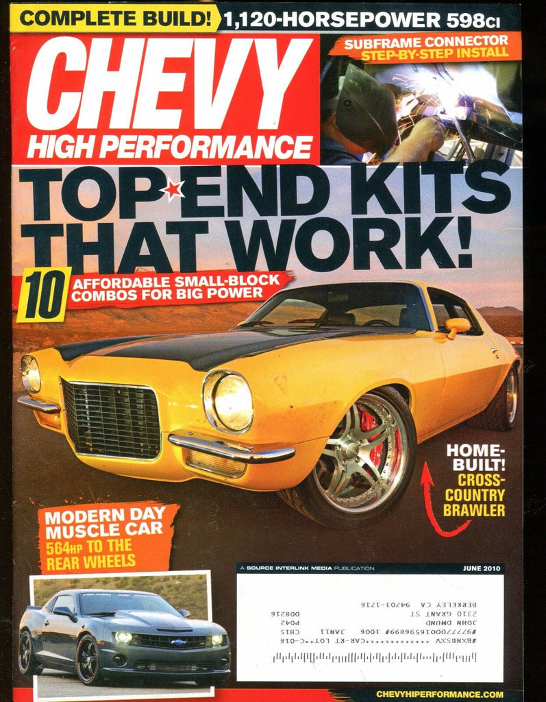 Chevy High Performance Magazine June 2010 Brawler EX w/ML 022717nonjhe