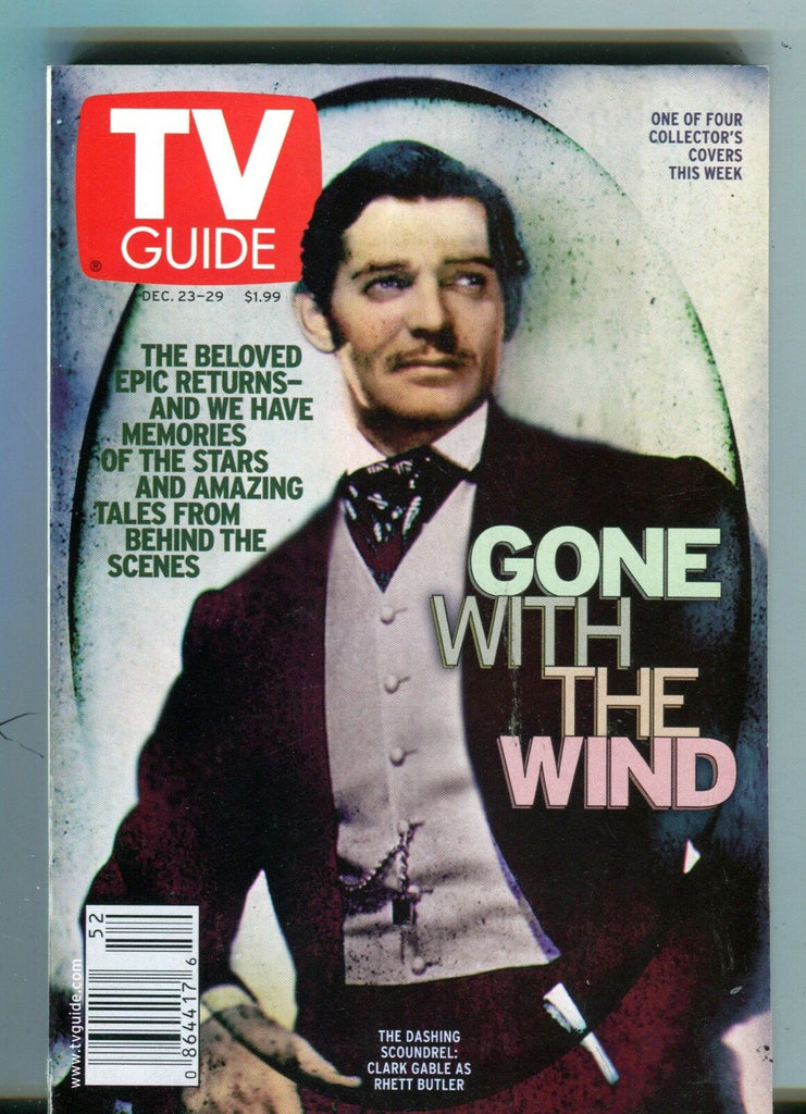TV Guide Magazine December 23-29 2000 Clark Gable EX No ML 100616jhe