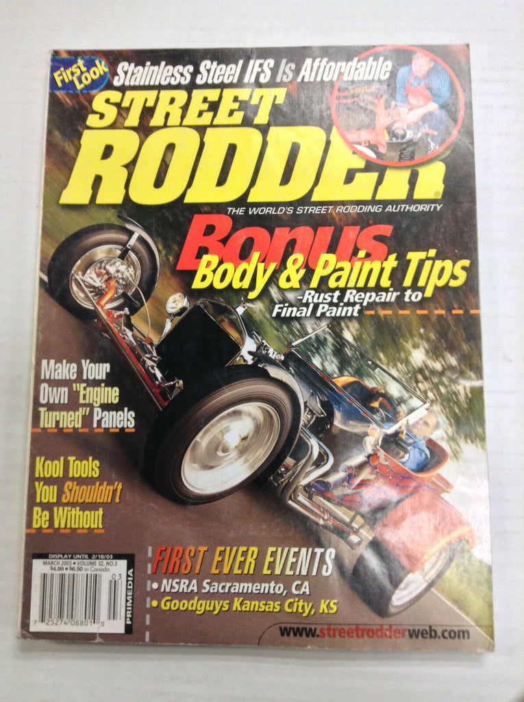 Street Rodder Magazine Body & Paint Tips Rubbo March 2003 031017NONRH