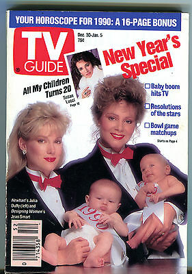 TV Guide Dec. 30-Jan. 5 1990 Julia Duffy Jean Smart Susan Lucci EX 011516jhe