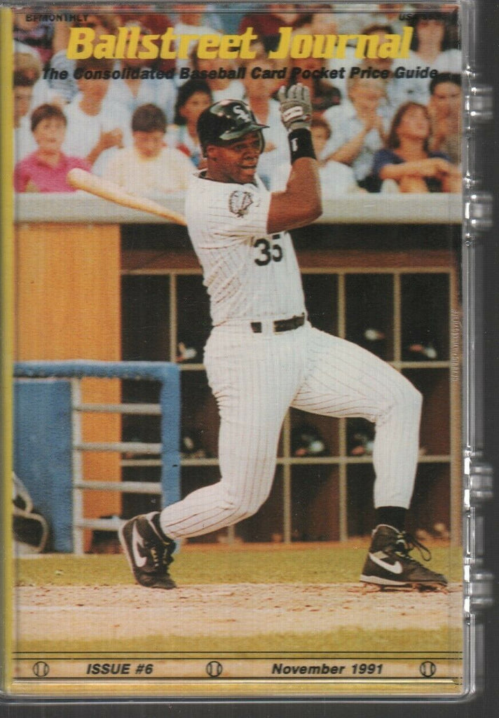Ballstreet Journal November 1991 Frank Thomas Cards Intact NEW 101619AME4