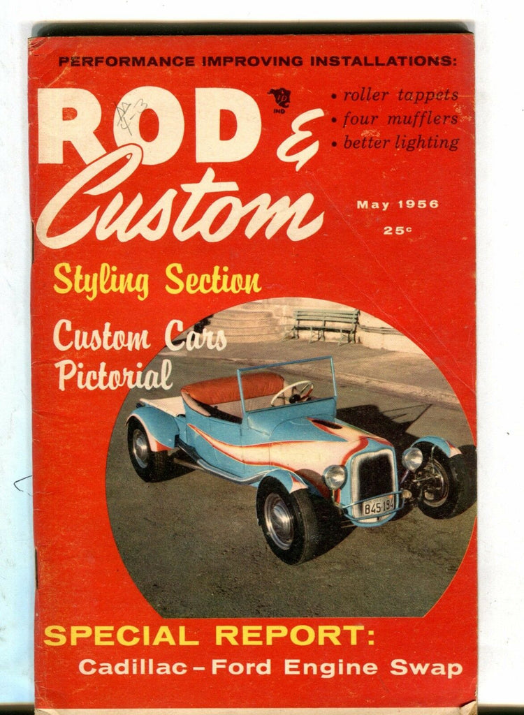 Rod & Custom Magazine May 1956 Cadillac Ford VG No ML 042017nonjhe