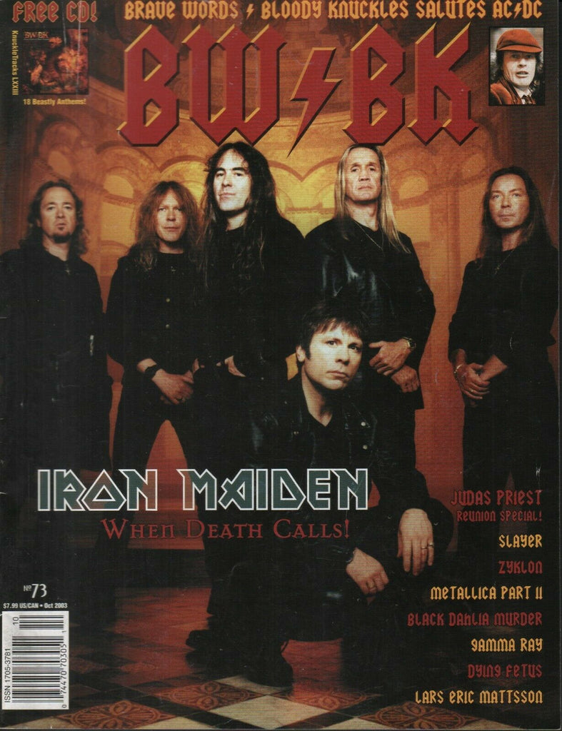 Brave Words Bloody Knuckles October 2003 Judas Priest Iron Maiden 021819AME