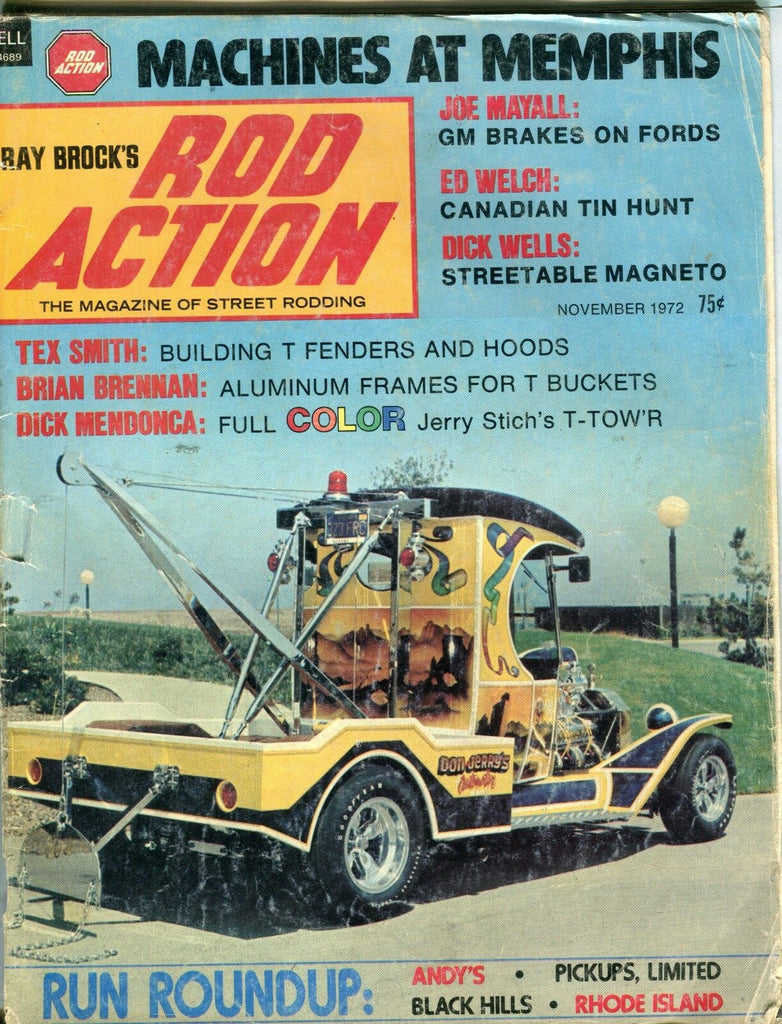 Rod Action Magazine November 1972 Joe Mayall Ed Welch GD No ML 032017nonjhe