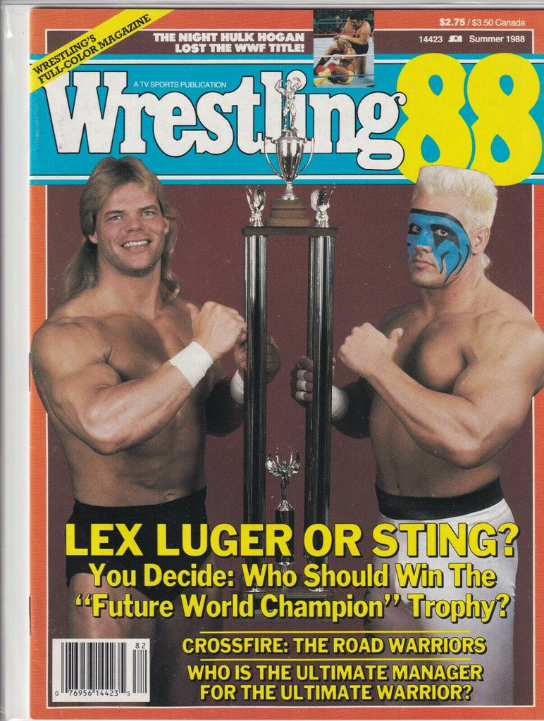 Wrestling Magazine Lex Luger Sting Hulk Hogan Summer 1988 061819nonr