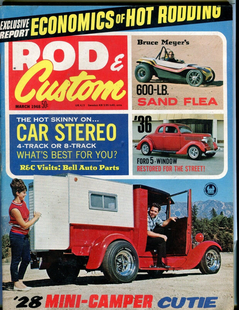 Rod & Custom Magazine March 1968 '28 Mini-Camper EX No ML 041217nonjhe
