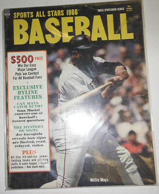 Sports All Stars Baseball Magazine Willie Mays 1966 091914r