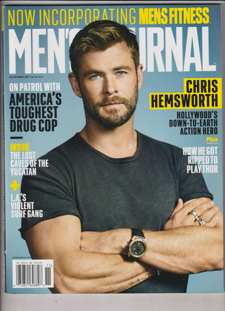 Men's Journal Mag Chris Hemsworth War On The Shore November 2017 030920nonr