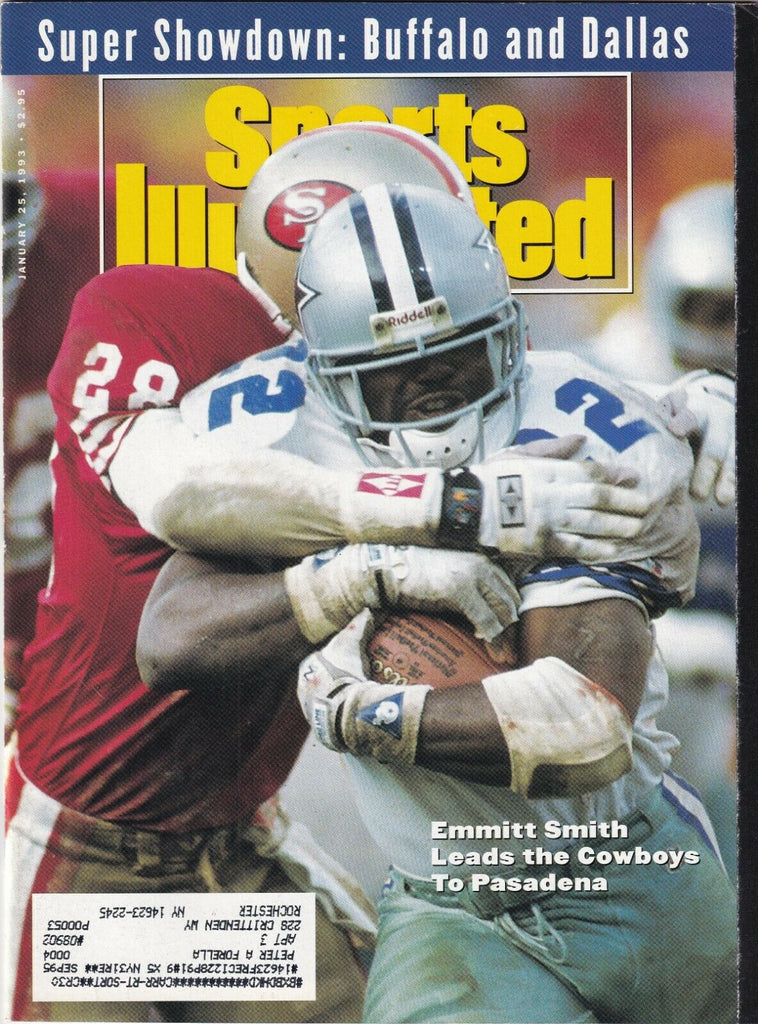 Sports Illustrated Emmitt Smith Cowboys To Pasadena January 25, 1993 091719nonr
