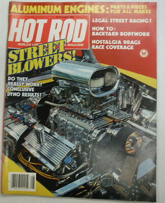 Hot Rod Magazine Street Blowers & Legal Street Racing August 1983 NO ML 050815R