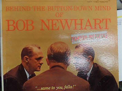 BOB NEWHART BEHIND THE BUTTON DOWN PROMO 33RPM EX 112015 TLJ