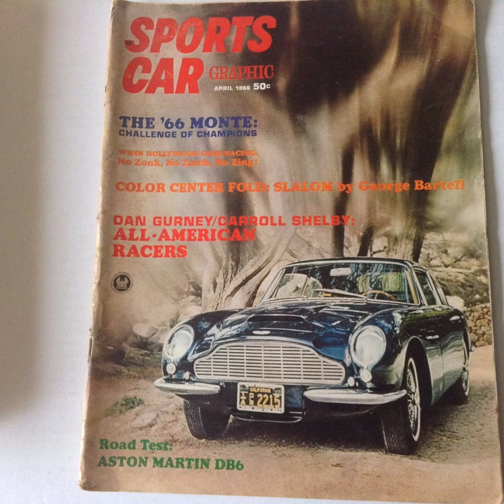 Sports Car Graphic Magazine Aston Martin DB6 '66 Monte April 1966 052617nonrh2