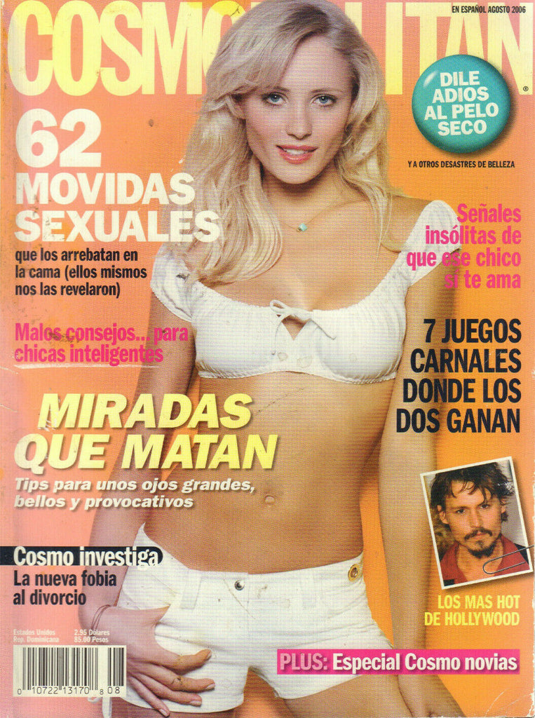 Copsmopolitan Spanish August 2006 Johnny Depp Kate Moss 032420DBE