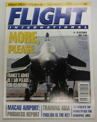 Flight International Magazine France's Armee De L'Air December 1994 FAL 060915R2