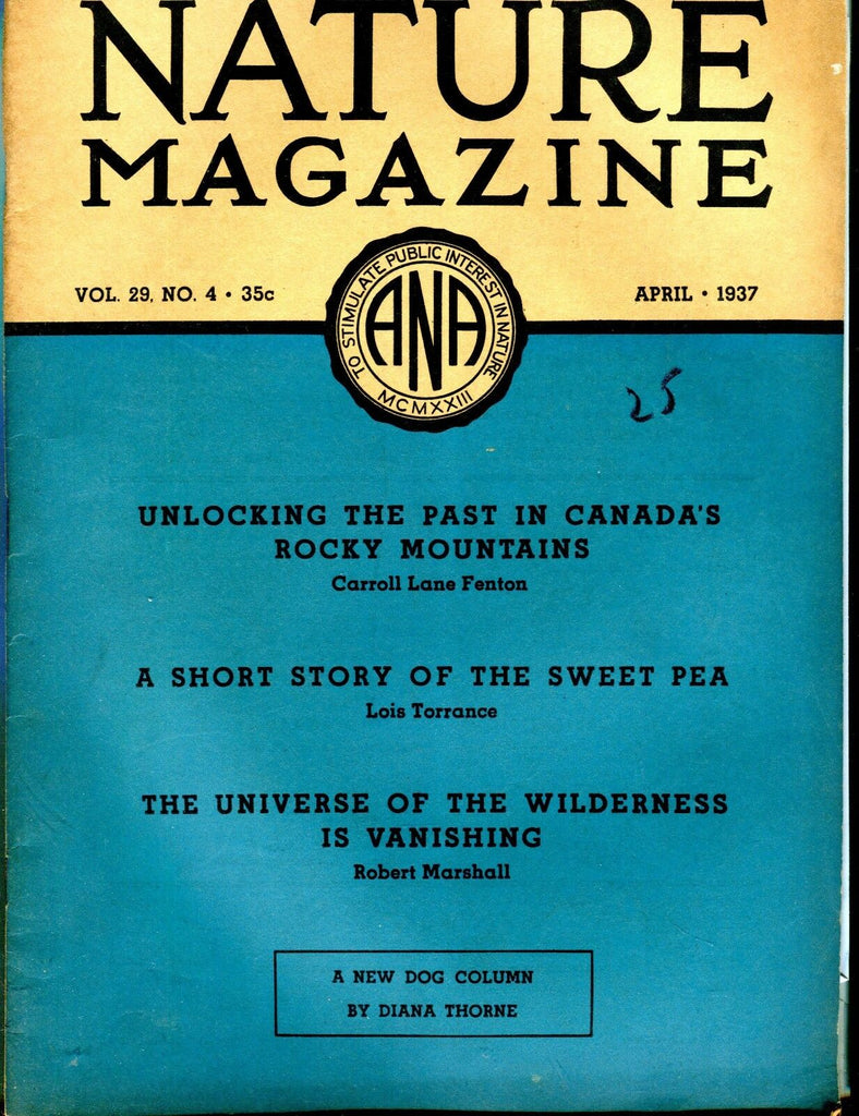 Nature Magazine April 1937 Rocky Mountains VG No ML 020917jhe