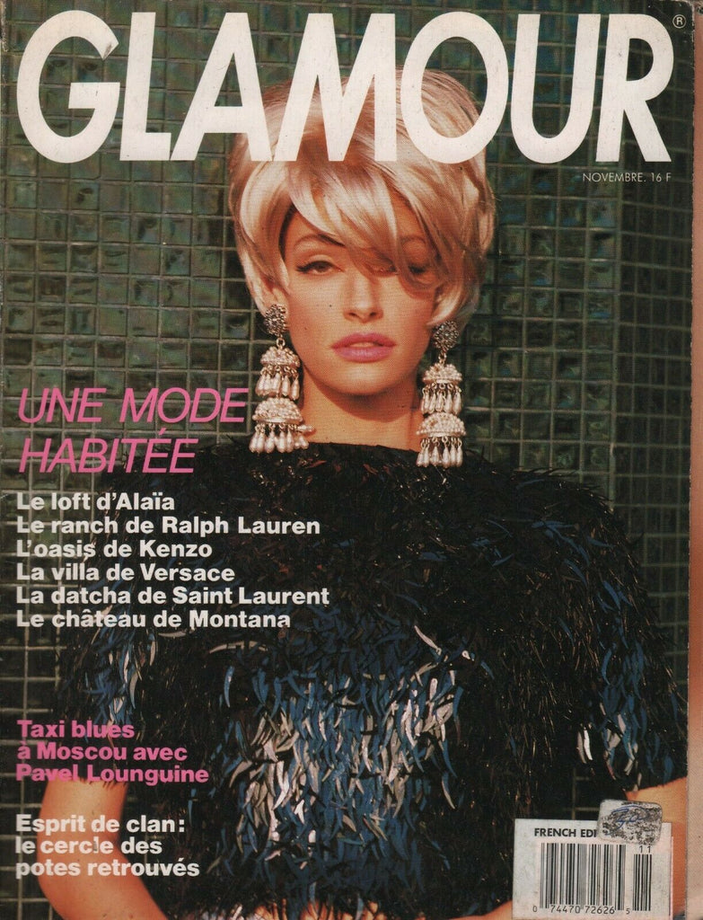 Glamour French Novembre 1990 Une Mode Habitee Ralph Lauren Fashion 091219AME2