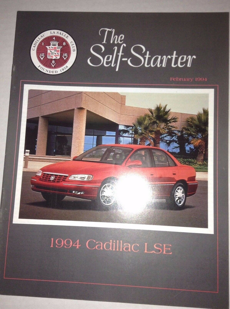 Self Starter Cadillac Magazine 1994 Cadillac LSE February 1994 040117NONRH