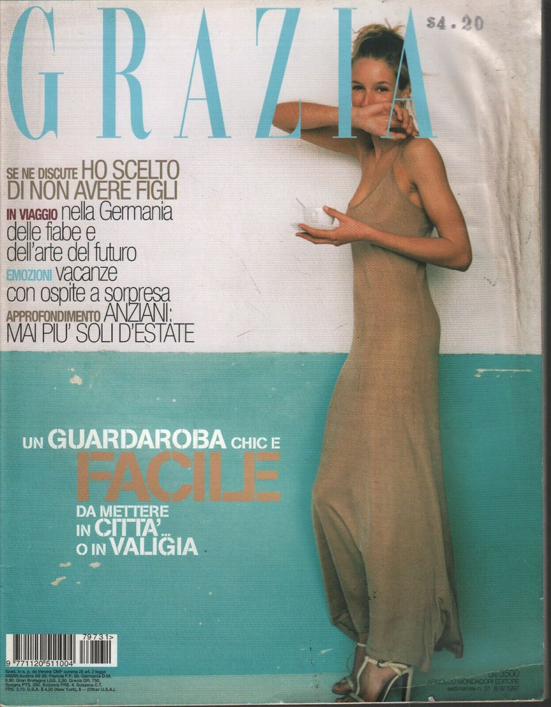 Grazia Italian Fashion Magazine August 8 1997 Claudia Koll Virginie 10 –  mr-magazine-hobby