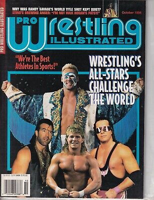 Pro Wrestling Illustrated Sting Bret Hart Sid Vicious October 1994 022719nonr
