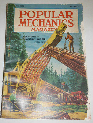 Popular Mechanics Magazine Heavyweight Champion Logger April 1950 091414R