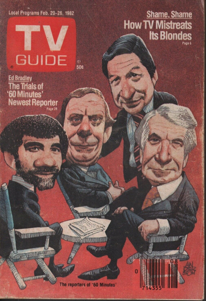 TV Guide Digest February 20-26 1982 Ed Bradley Mike Wallace 012219AME