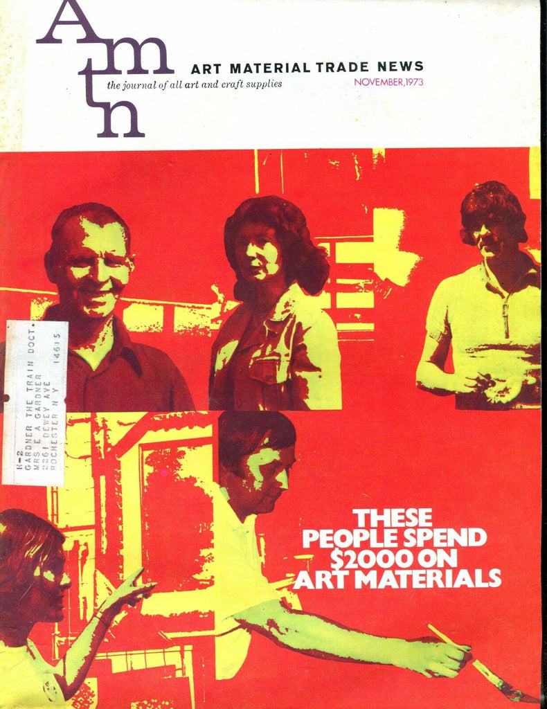 Art Material Trade News Magazine November 1973 VG w/ML 021917jhe